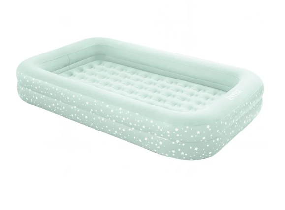 Colchón Inflable Infantil INTEX con Inflador Manual 107x168x25 cm Kidz Travel