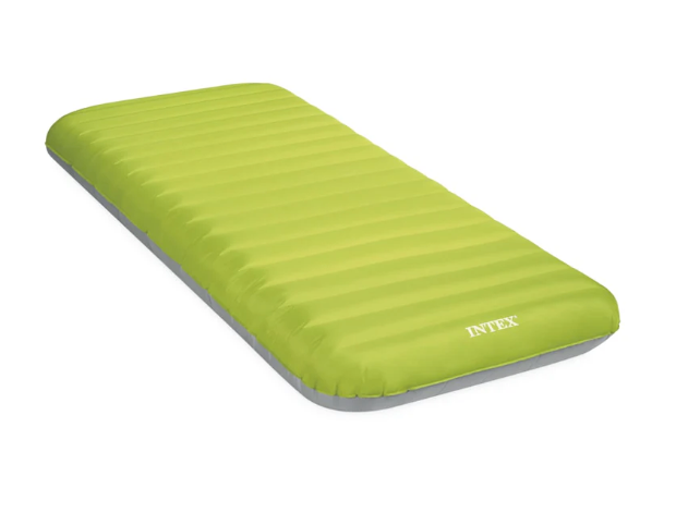Colchón inflable individual TPU Camping Mat INTEX Truaire con Inflador Eléctrico