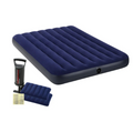 Colchón Inflable INTEX 2 Plazas Classic Downy con Inflador y 2 Almohadas 152x203x25 cm