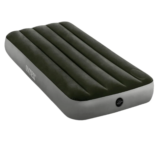 Colchón Inflable Twin 1 Plaza INTEX Downy Fiber-Tech con Inflador de Pie