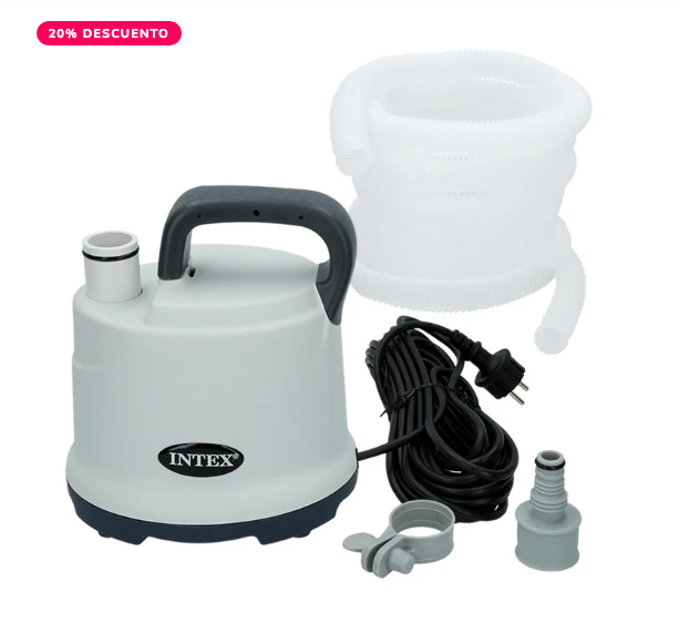 Bomba de Vaciado Drenaje para Piscinas Estructurales INTEX