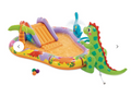 Piscina Centro de Juegos Acuático Inflable INTEX Dino Park con Tobogán