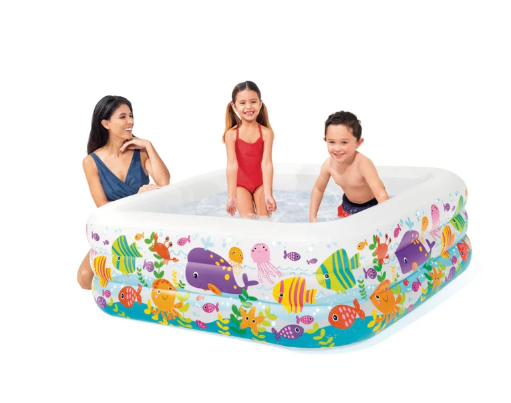 Piscina Inflable INTEX Sea Aquarium 159 x 159 x 50 cm, 340L