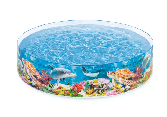 Piscina Semi Rígida INTEX Deep Blue Sea Snapset 244 x 46 cm, 2.040L