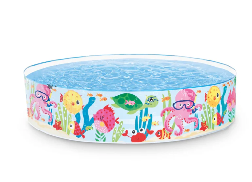 Piscina Infantil Rigida INTEX Ocean Play Snapset, Diseńos Surtidos, 183 x 38 cm, 958L