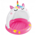 Piscina Infantil INTEX Gato Unicornio con Parasol para Niños 1- 3 Años