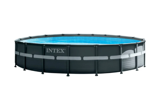 Piscina Estructural Ultra XTR Frame INTEX 549 x 132 cm, 26.423L, con Bomba de Arena, Escalera, Cobertor y Tapiz