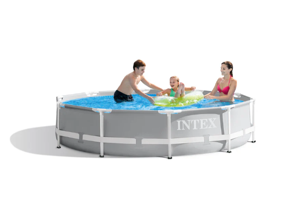 Piscina Estructural Redonda INTEX Prism Frame 305 x 76 cm, 4.485L, con Bomba