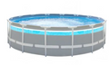 Piscina Estructural Redonda INTEX Prism Frame Clearview Ventana Panorámica 488 x 122cm, 19.156L