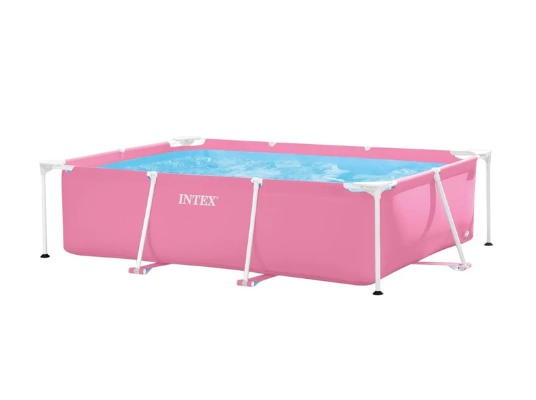 Piscina Estructural Rectangular INTEX 220 x 150 x 60 cm, 1.662L Rosada